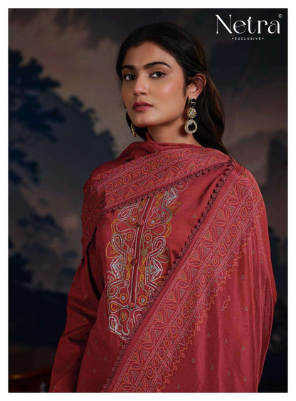 Juvi Netra Cotton Pant Style Suits Manufacturer Ahmedabad