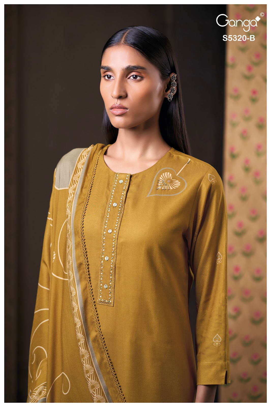 Juvia S5320 Ganga Wool Pashmina Suits Manufacturer