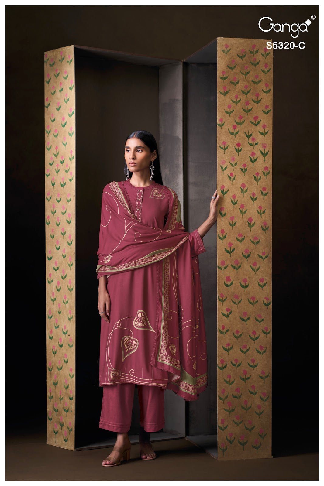 Juvia S5320 Ganga Wool Pashmina Suits Manufacturer