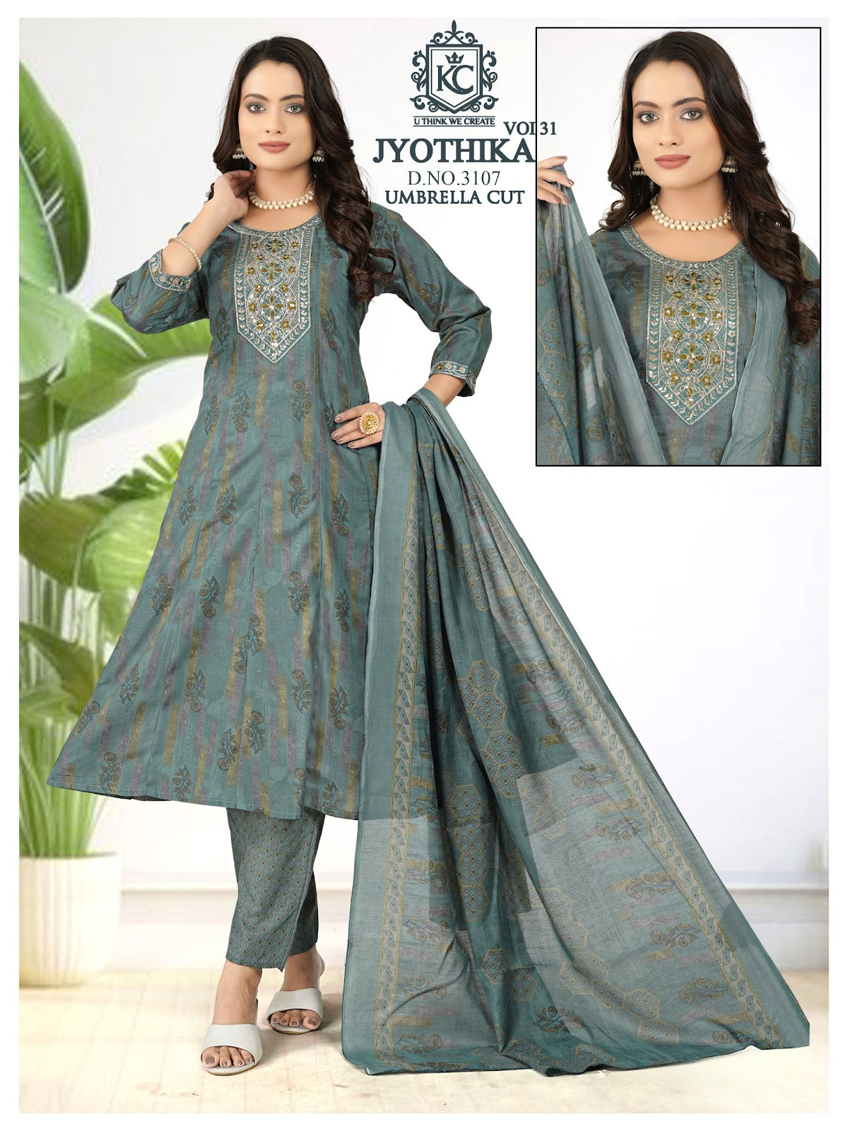 Jyothika Vol 31 Kcf Cotton Readymade Anarkali Suits Wholesaler Gujarat