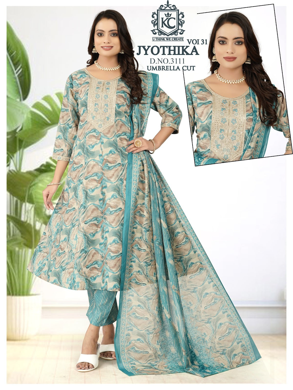 Jyothika Vol 31 Kcf Cotton Readymade Anarkali Suits Wholesaler Gujarat