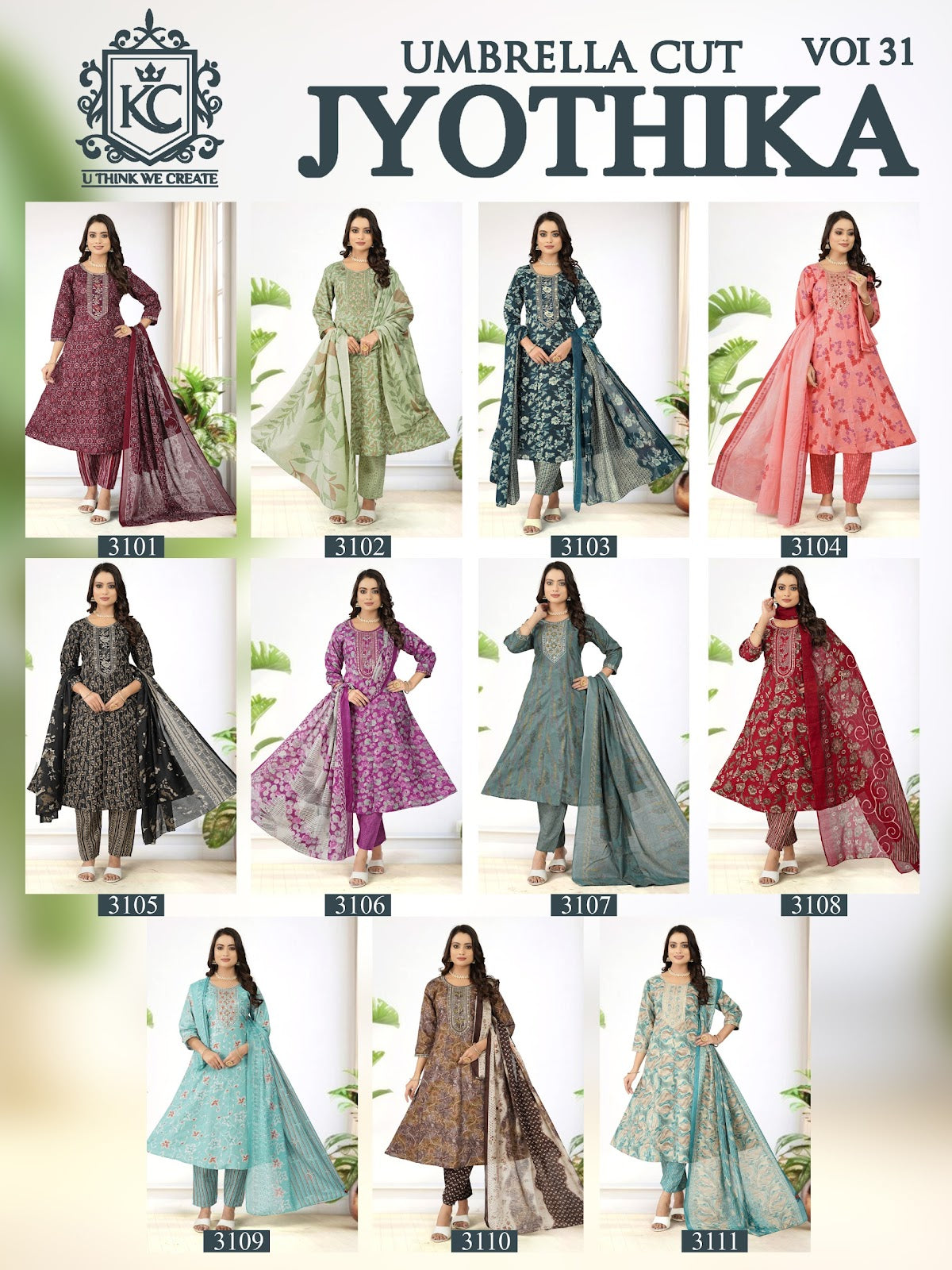 Jyothika Vol 31 Kcf Cotton Readymade Anarkali Suits Wholesaler Gujarat