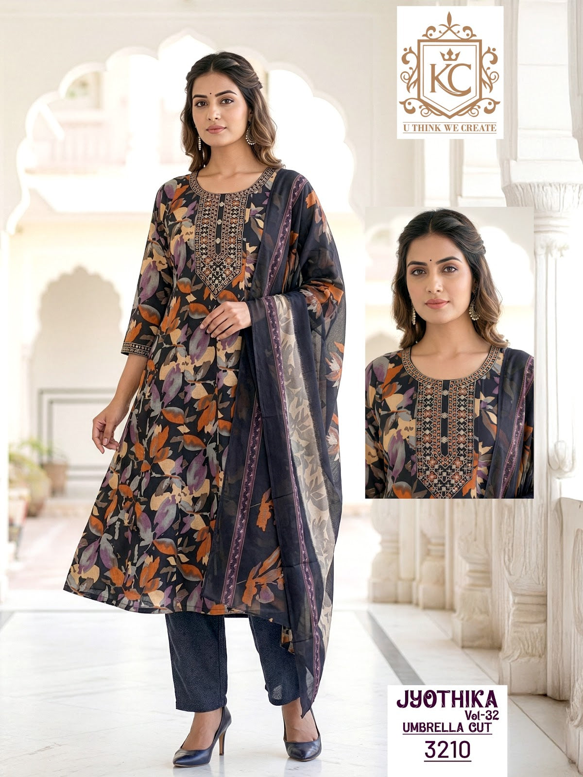 Jyothika Vol 32 Kcf Cotton Readymade Anarkali Suits Manufacturer India