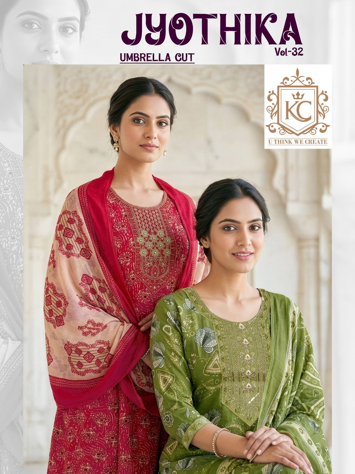 Jyothika Vol 32 Kcf Cotton Readymade Anarkali Suits Manufacturer India