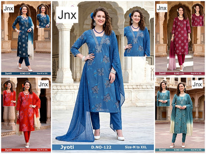Jyoti Jnx Vertican Readymade Pant Style Suits Wholesaler India