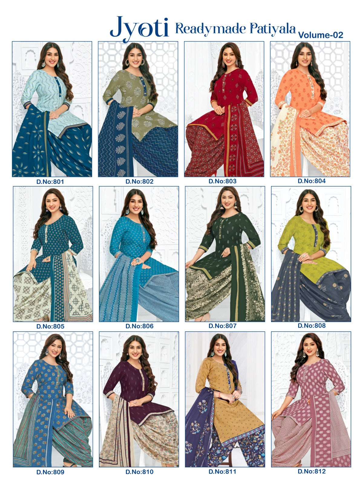 Jyoti Vol 2 Kcf Readymade Cotton Patiyala Suits Supplier India