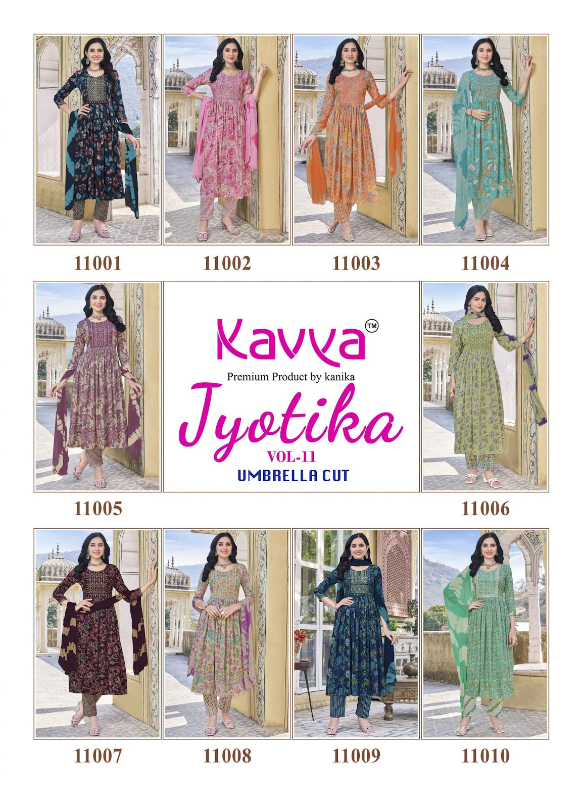 Jyotika Vol 11 Kavya Capsule Readymade Pant Style Suits Wholesaler Gujarat