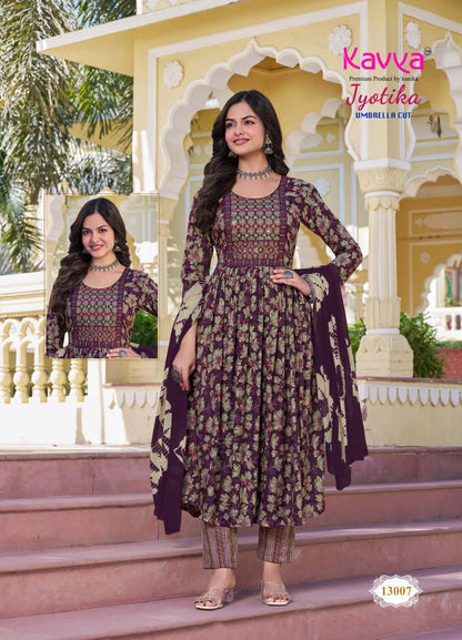 Jyotika Vol 13 Kavya Capsule Readymade Pant Style Suits Wholesaler Gujarat