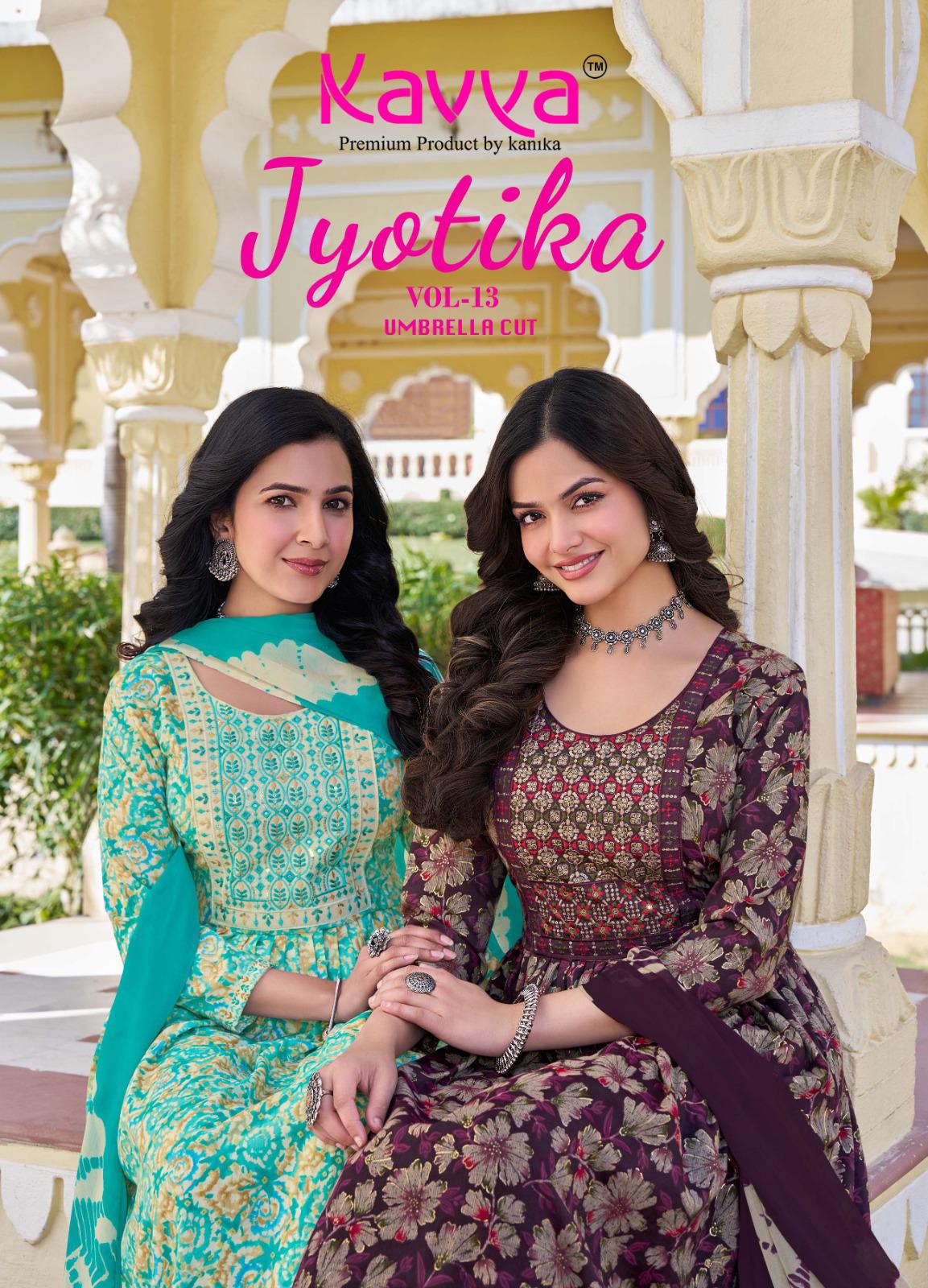 Jyotika Vol 13 Kavya Capsule Readymade Pant Style Suits Wholesaler Gujarat