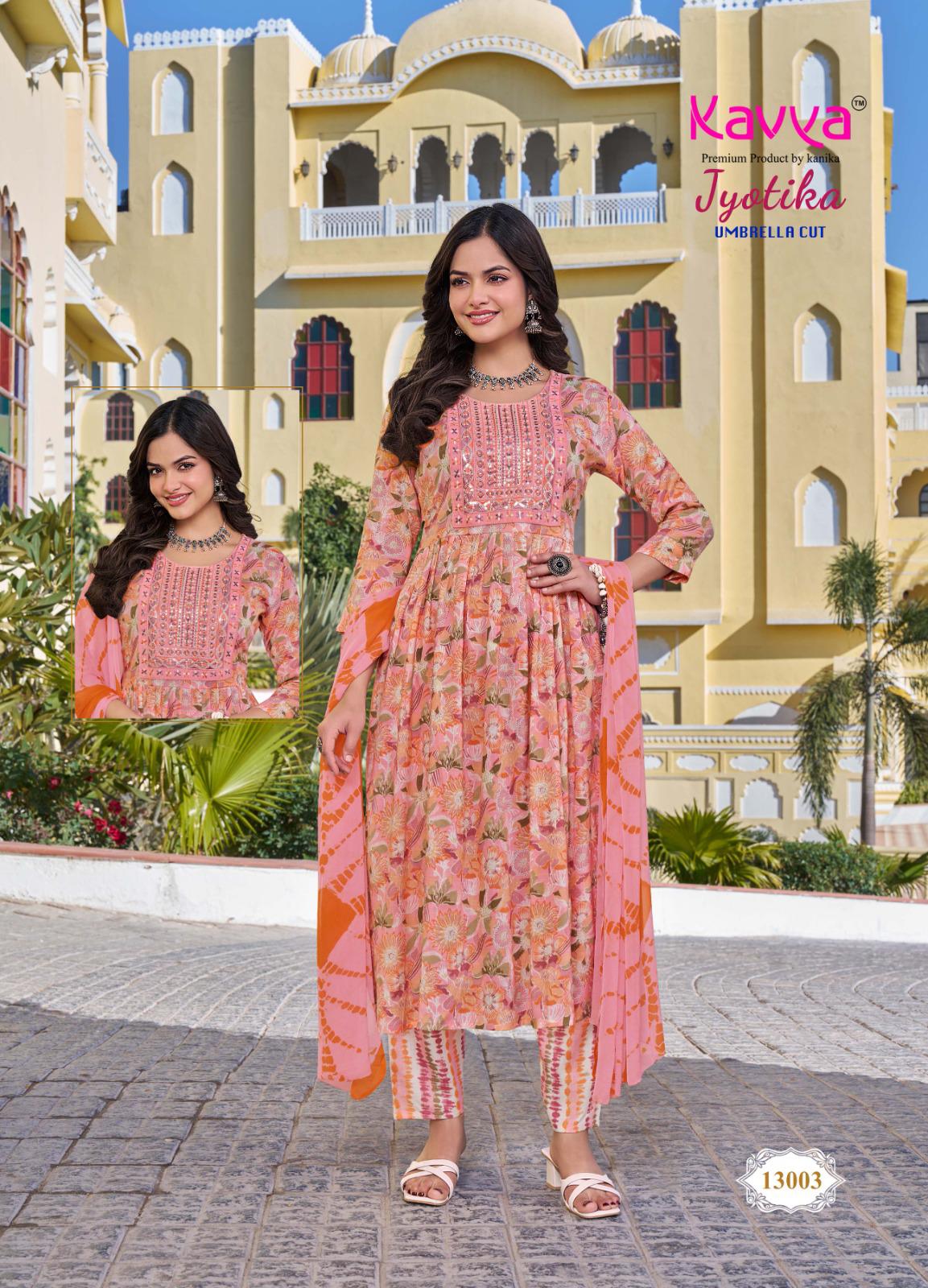 Jyotika Vol 13 Kavya Capsule Readymade Pant Style Suits Wholesaler Gujarat