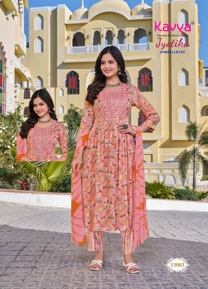 Jyotika Vol 13 Kavya Capsule Readymade Pant Style Suits Wholesaler Gujarat