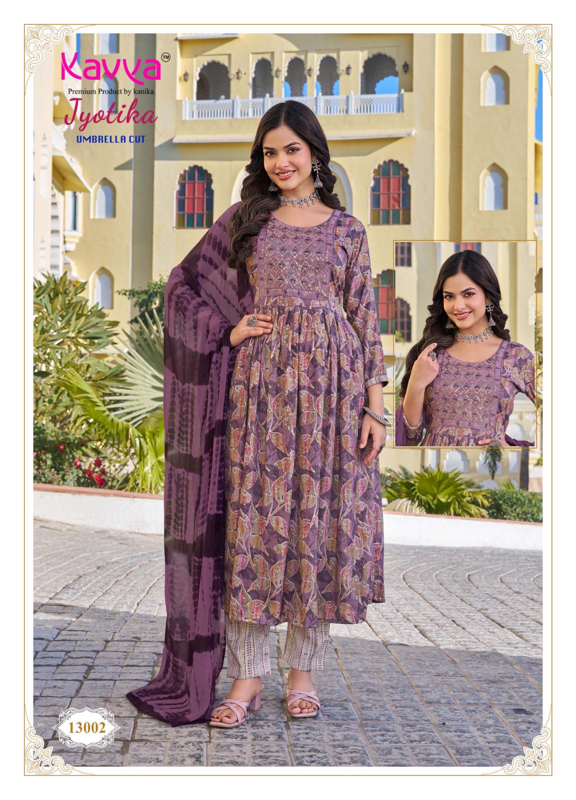 Jyotika Vol 13 Kavya Capsule Readymade Pant Style Suits Wholesaler Gujarat