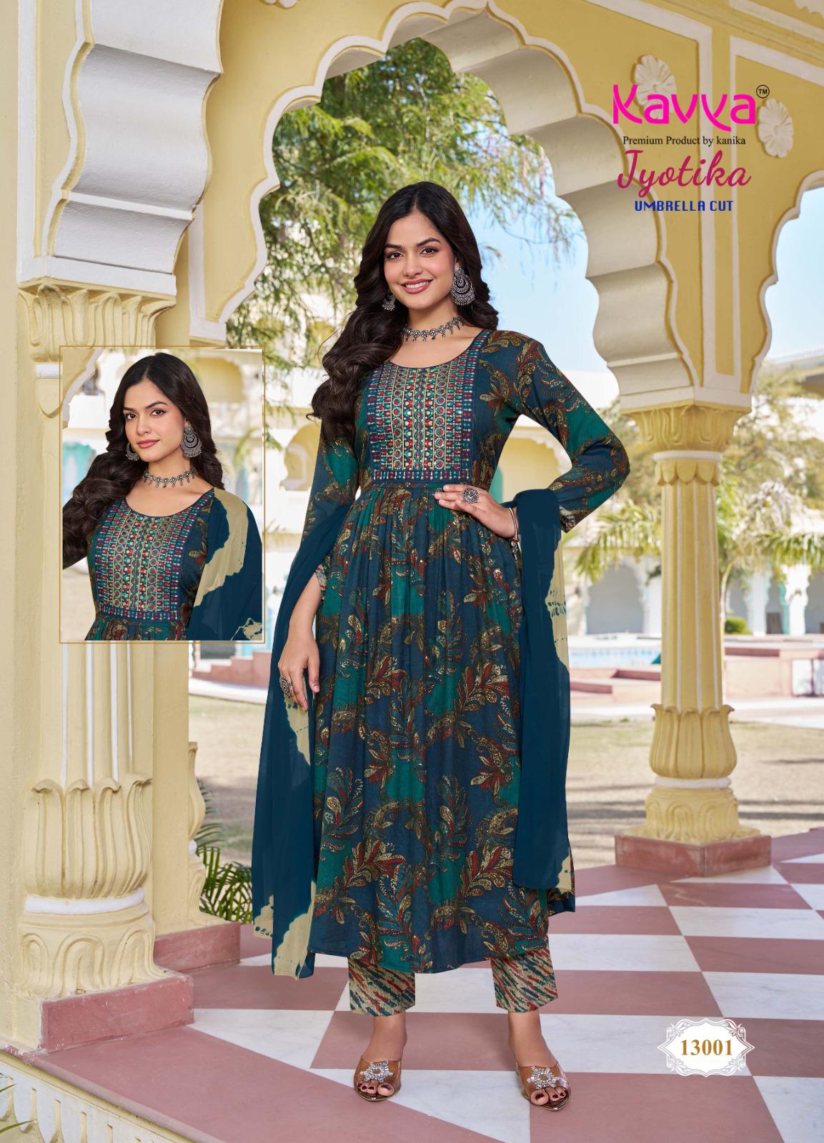 Jyotika Vol 13 Kavya Capsule Readymade Pant Style Suits Wholesaler Gujarat