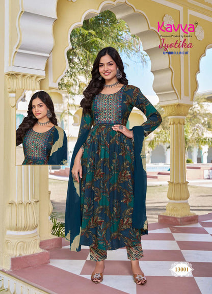 Jyotika Vol 13 Kavya Capsule Readymade Pant Style Suits Wholesaler Gujarat