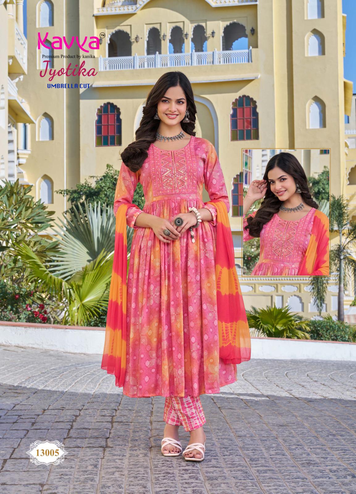 Jyotika Vol 13 Kavya Capsule Readymade Pant Style Suits Wholesaler Gujarat