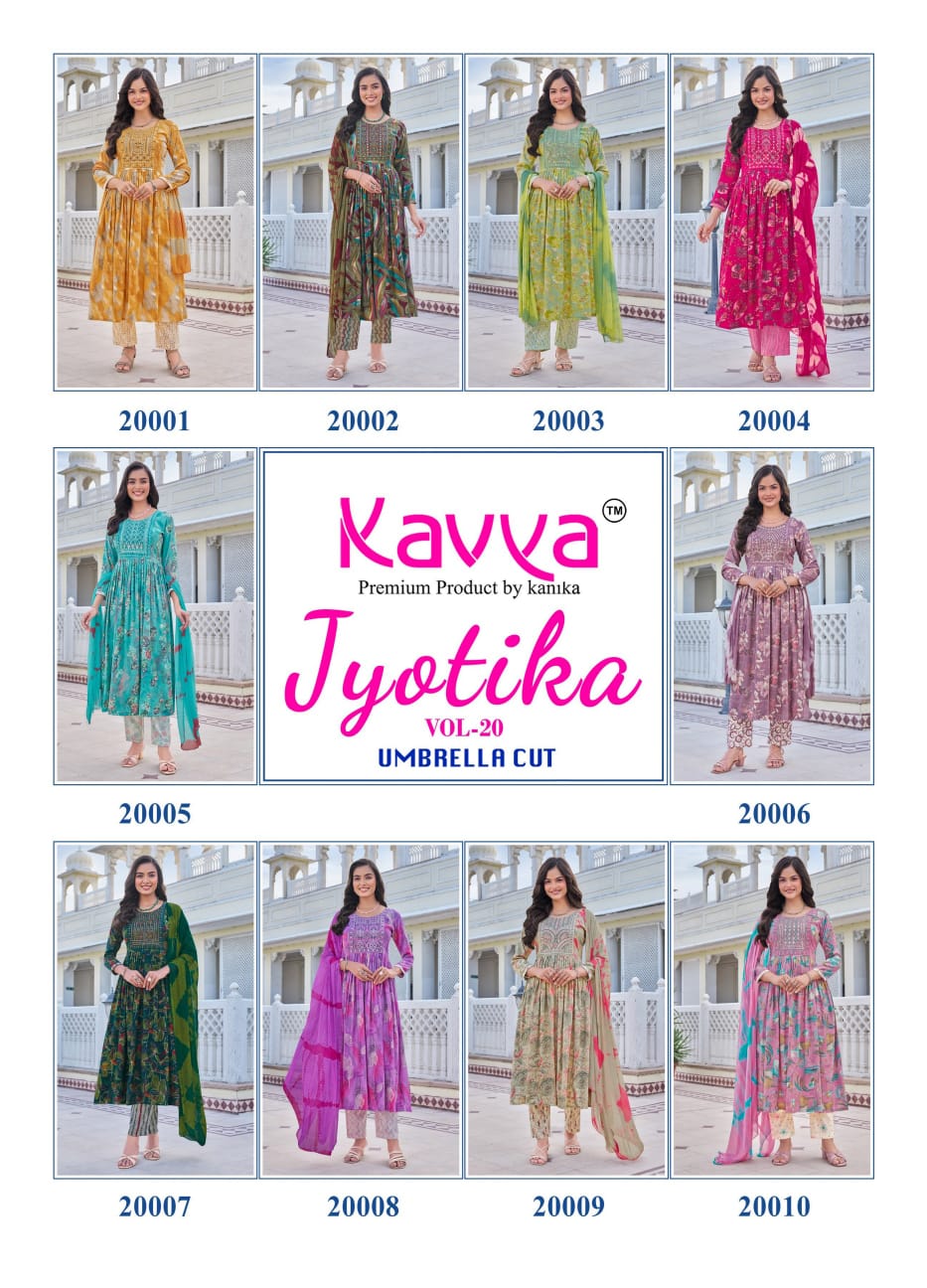 Jyotika Vol 20 Kavya Capsule Readymade Pant Style Suits Supplier