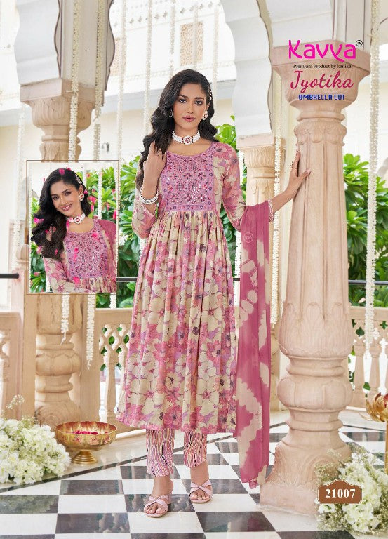 Jyotika Vol 21 Kavya Rayon Readymade Pant Style Suits Wholesaler