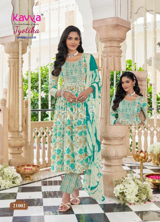 Jyotika Vol 21 Kavya Rayon Readymade Pant Style Suits Wholesaler