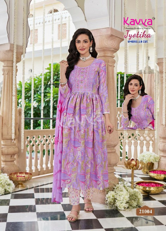 Jyotika Vol 21 Kavya Rayon Readymade Pant Style Suits Wholesaler