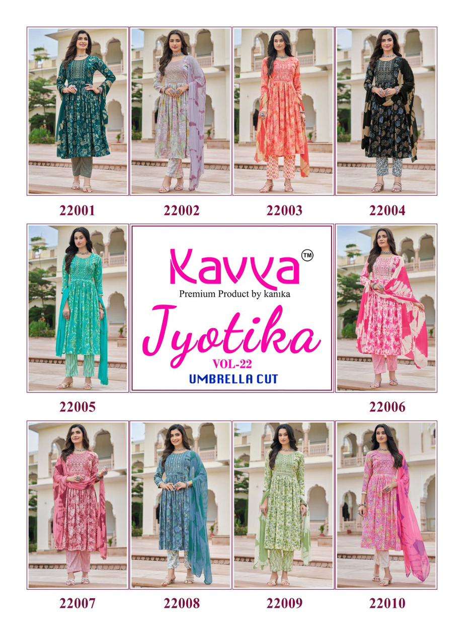 Jyotika Vol 22 Kavya Capsule Readymade Pant Style Suits Wholesaler Gujarat