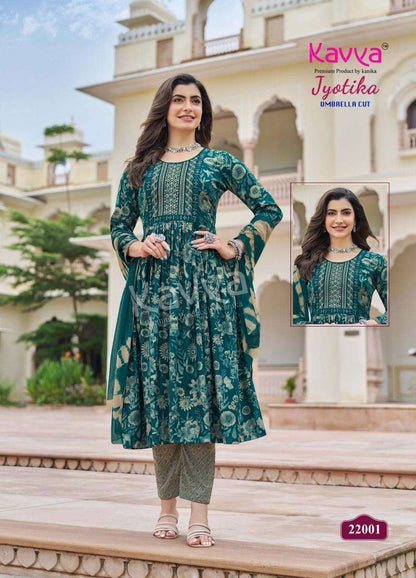 Jyotika Vol 22 Kavya Capsule Readymade Pant Style Suits Wholesaler Gujarat