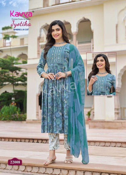 Jyotika Vol 22 Kavya Capsule Readymade Pant Style Suits Wholesaler Gujarat
