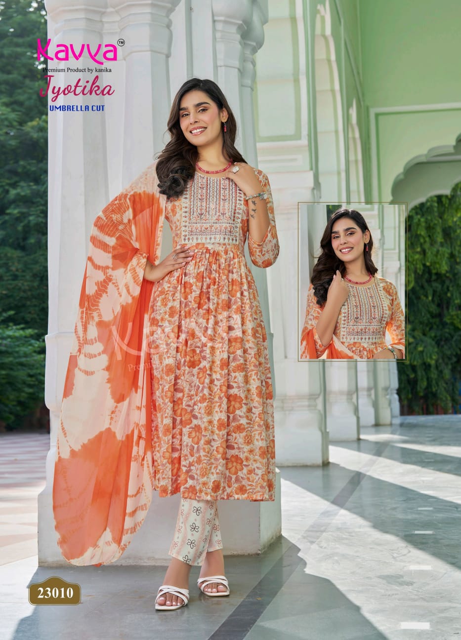Jyotika Vol 23 Kavya Capsule Readymade Pant Style Suits Wholesaler Ahmedabad