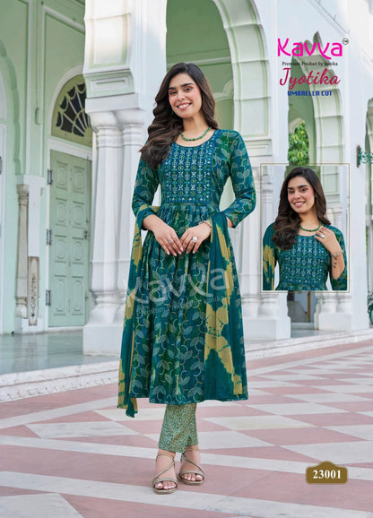 Jyotika Vol 23 Kavya Capsule Readymade Pant Style Suits Wholesaler Ahmedabad