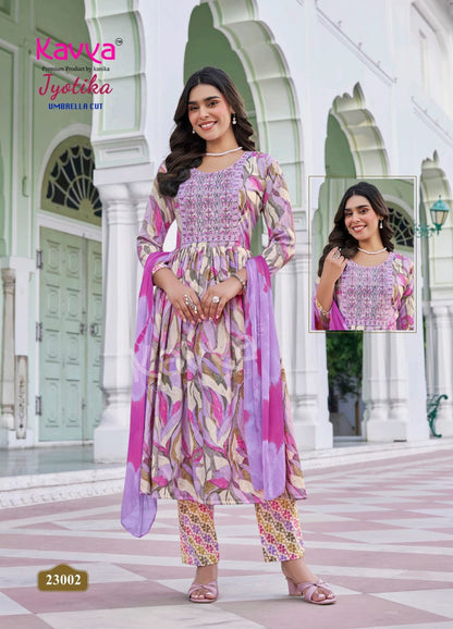 Jyotika Vol 23 Kavya Capsule Readymade Pant Style Suits Wholesaler Ahmedabad