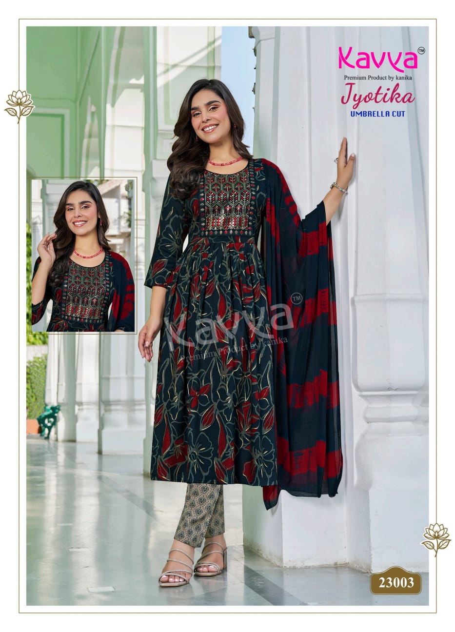 Jyotika Vol 23 Kavya Capsule Readymade Pant Style Suits Wholesaler Ahmedabad