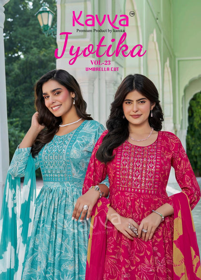 Jyotika Vol 23 Kavya Capsule Readymade Pant Style Suits Wholesaler Ahmedabad