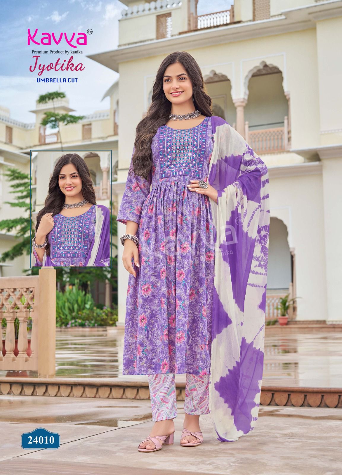 Jyotika Vol 24 Kavya Rayon Capsule Readymade Anarkali Suits Exporter India