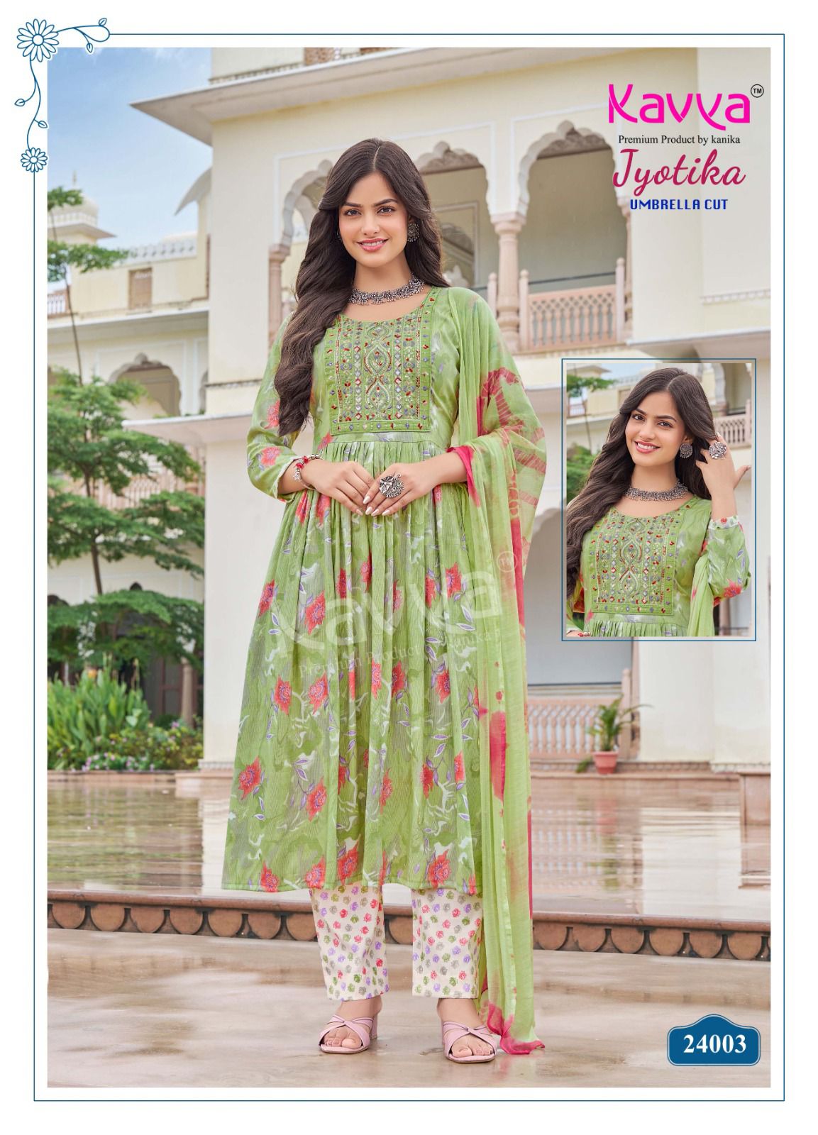 Jyotika Vol 24 Kavya Rayon Capsule Readymade Anarkali Suits Exporter India