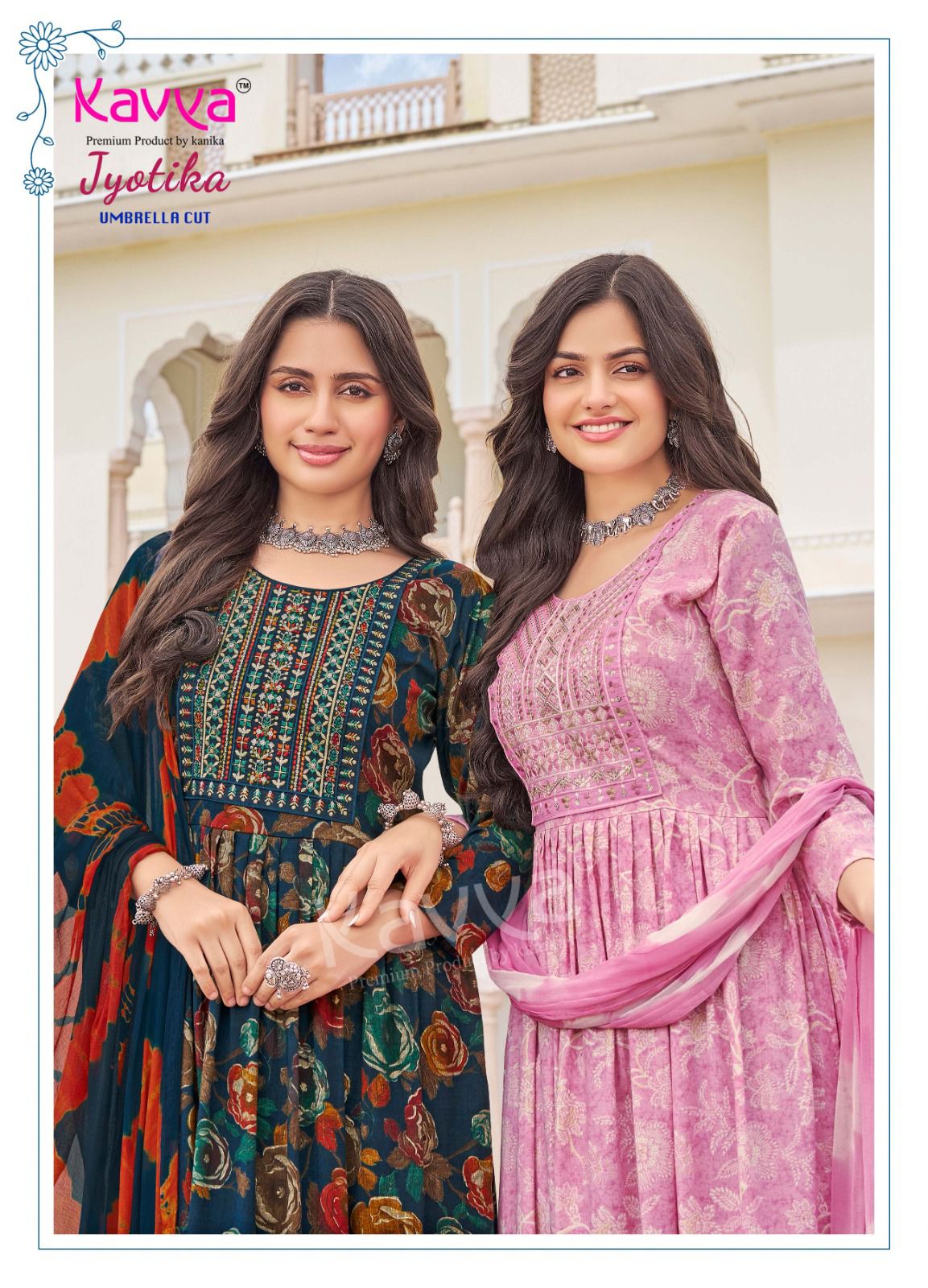 Jyotika Vol 24 Kavya Rayon Capsule Readymade Anarkali Suits Exporter India