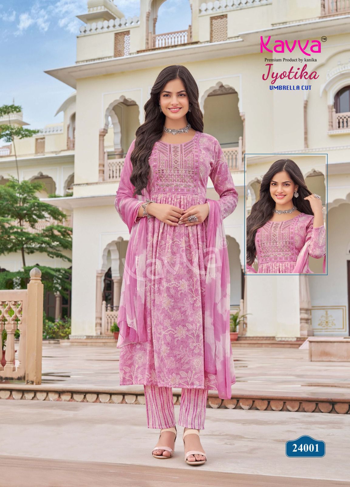 Jyotika Vol 24 Kavya Rayon Capsule Readymade Anarkali Suits Exporter India