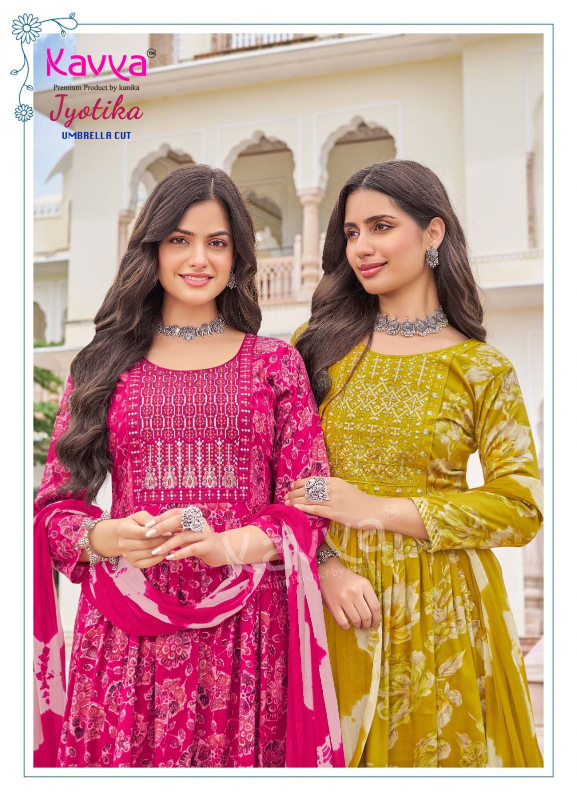 Jyotika Vol 24 Kavya Rayon Capsule Readymade Anarkali Suits Exporter India