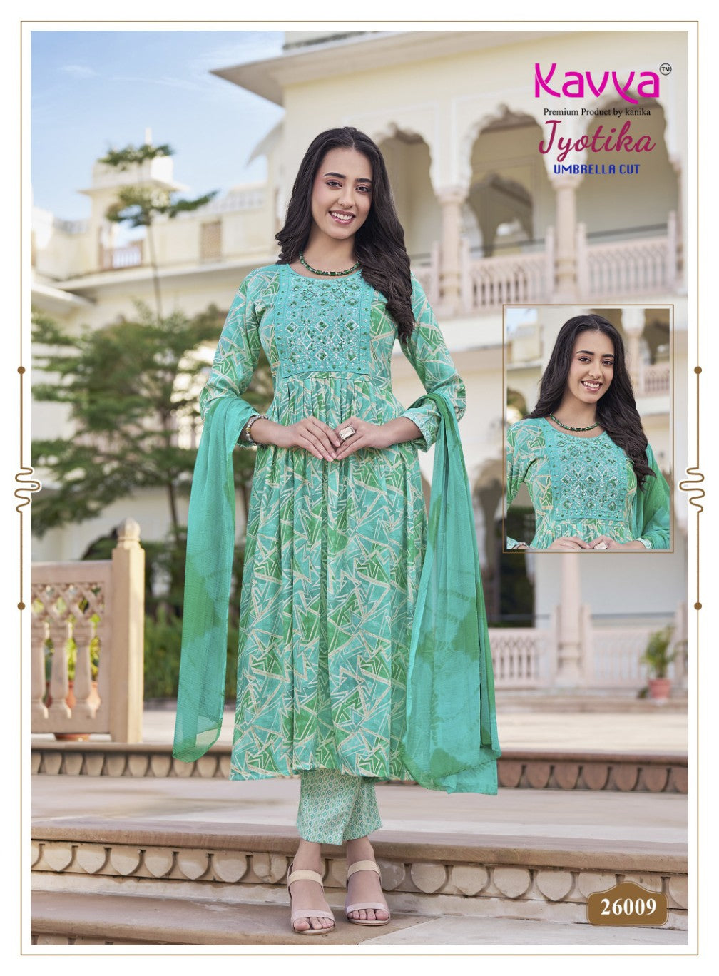 Jyotika Vol 26 Kavya Rayon Readymade Anarkali Suits Exporter Ahmedabad