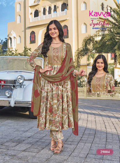 Jyotika Vol 29 Kavya Capsule Readymade Anarkali Suits Exporter Ahmedabad