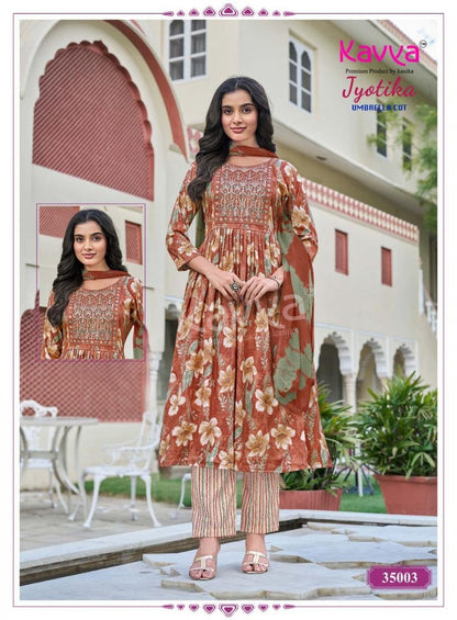 Jyotika Vol 35 Kavya Capsule Readymade Pant Style Suits Supplier Gujarat