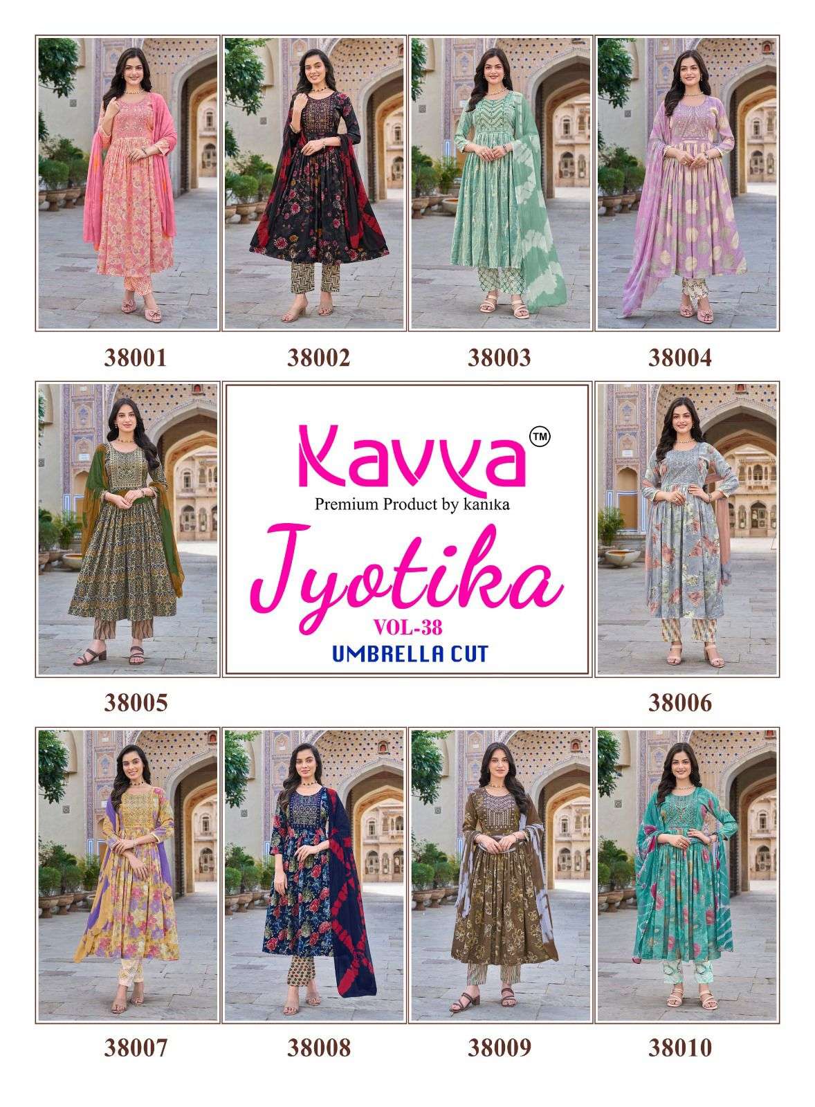 Jyotika Vol 38 Kavya Capsule Readymade Pant Style Suits Exporter India