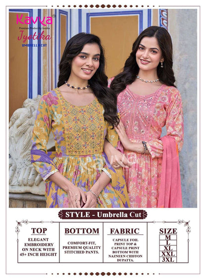 Jyotika Vol 38 Kavya Capsule Readymade Pant Style Suits Exporter India