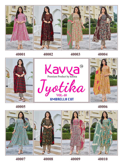 Jyotika Vol 40 Kavya Capsule Readymade Pant Style Suits Wholesale Rate