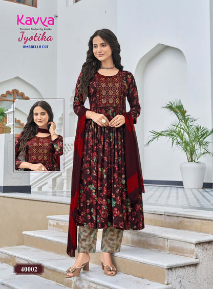 Jyotika Vol 40 Kavya Capsule Readymade Pant Style Suits Wholesale Rate