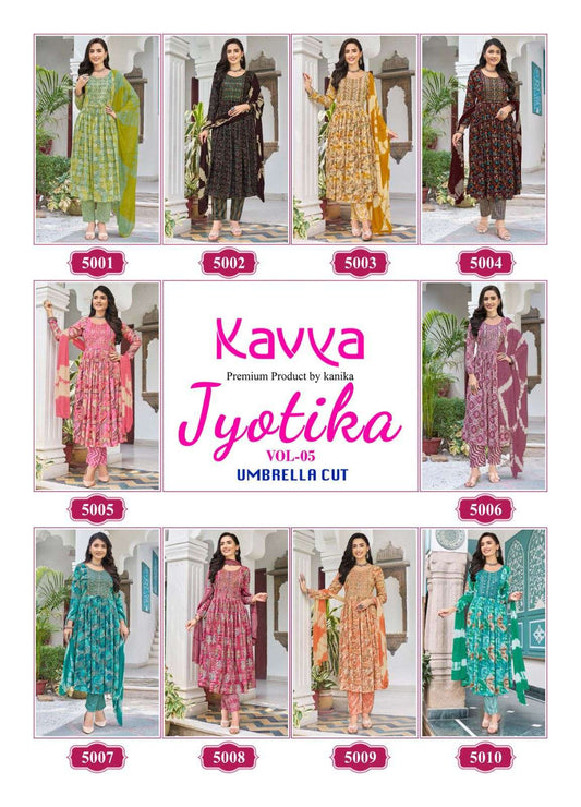 Jyotika Vol 5 Kavya Capsule Readymade Pant Style Suits Supplier Ahmedabad