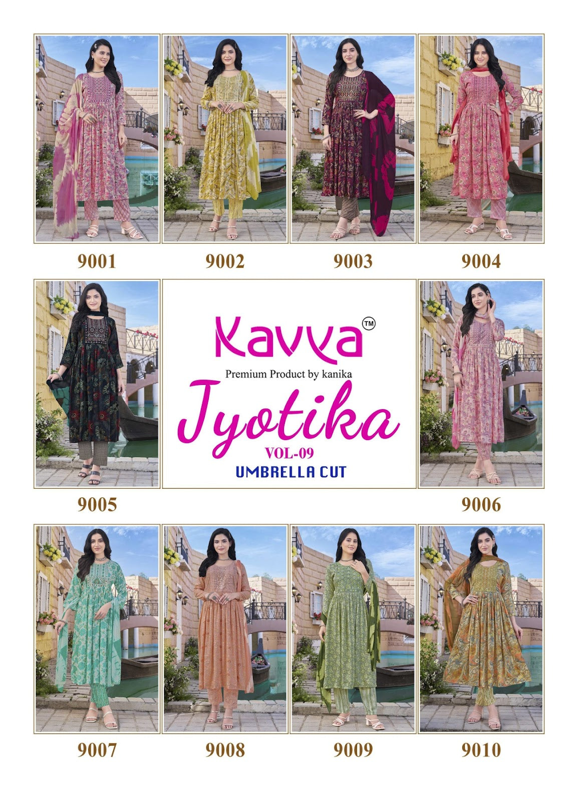 Jyotika Vol 9 Kavya Capsule Readymade Pant Style Suits Wholesale Rate