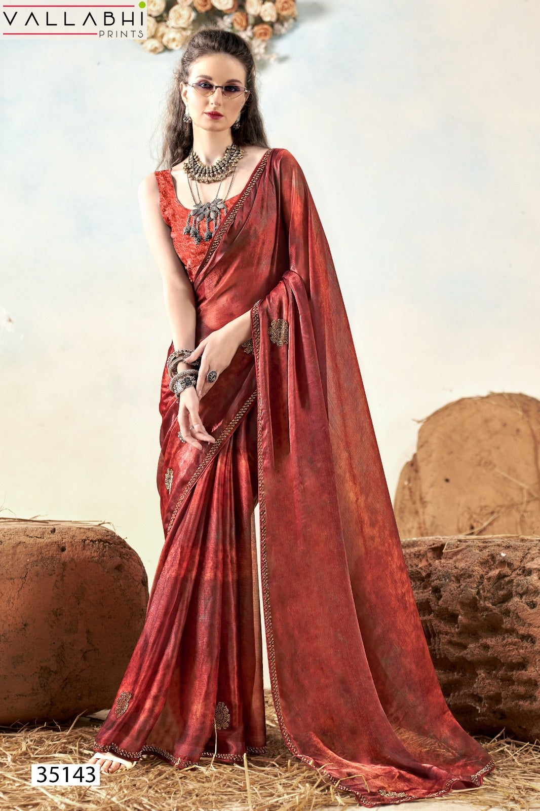 Jyotini Vallabhi Prints Brasso Sarees Manufacturer