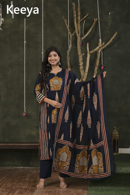 K3661 Keeya Readymade Cotton Pant Suits Wholesaler