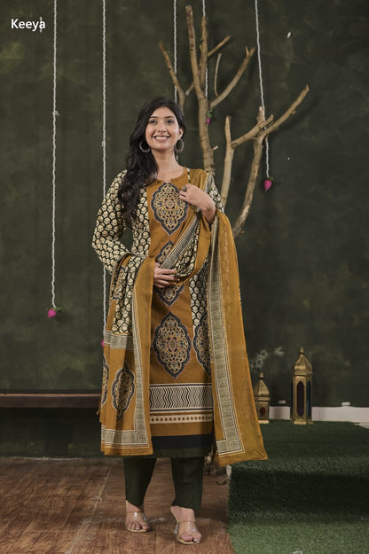 K3664 Keeya Readymade Cotton Pant Suits Wholesale