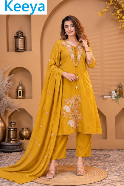 K3667 Cotton Keeya Readymade Anarkali Suits Manufacturer