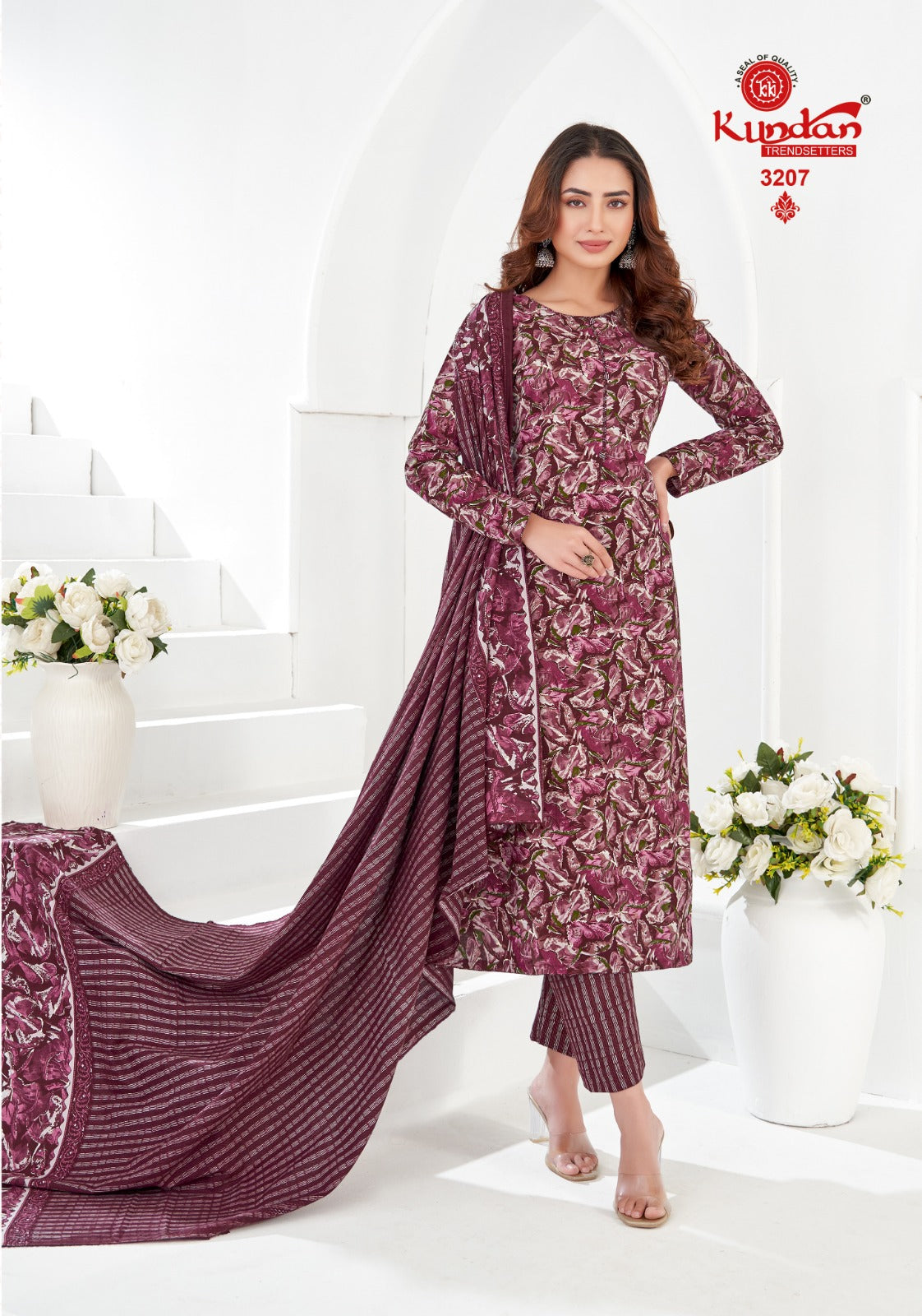 K4U Vol 32 Kundan Cotton Dress Material Wholesaler India